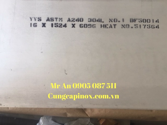 Supply stainless steel plates 304, 16 mm x 1524 x 6096/No1 - Taiwan , good price